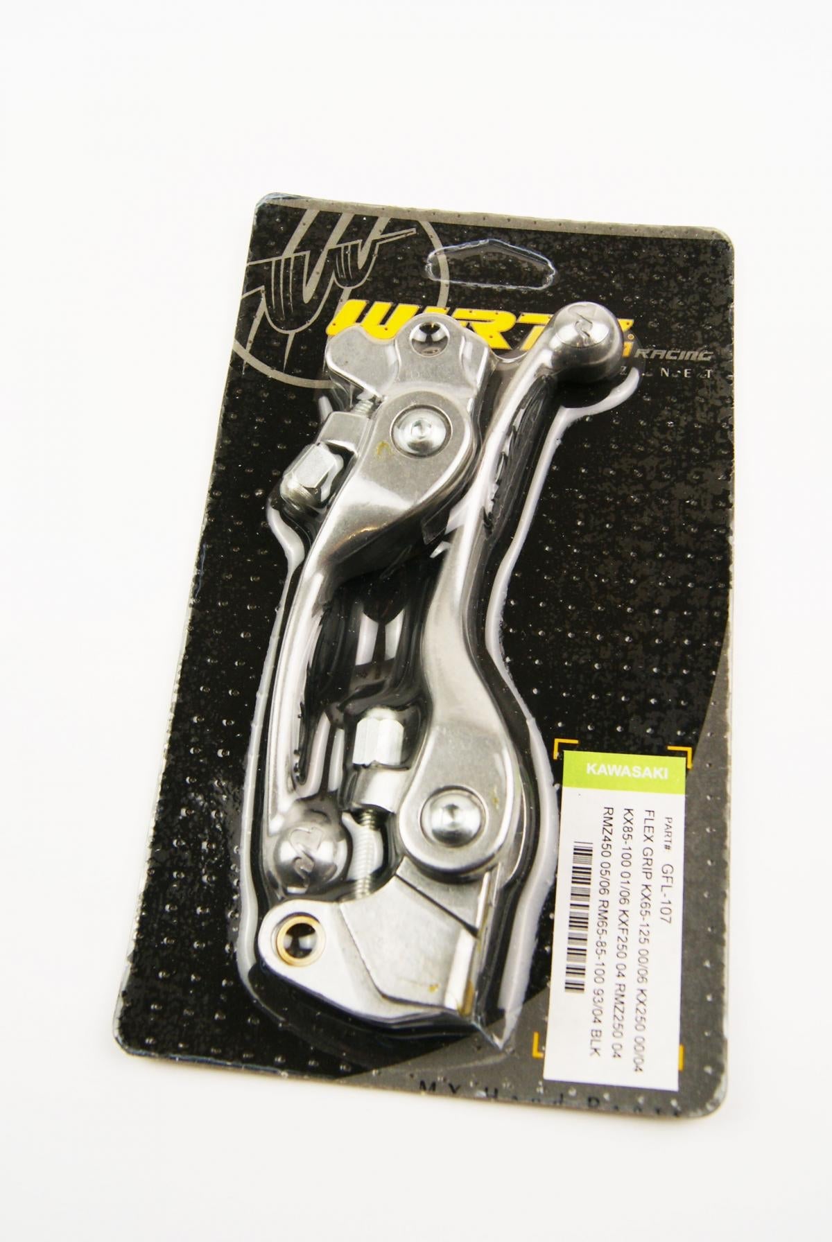 BLK WIRTZ FLEX LEVER SET KX85/100 01-06, RM65-100 93-04