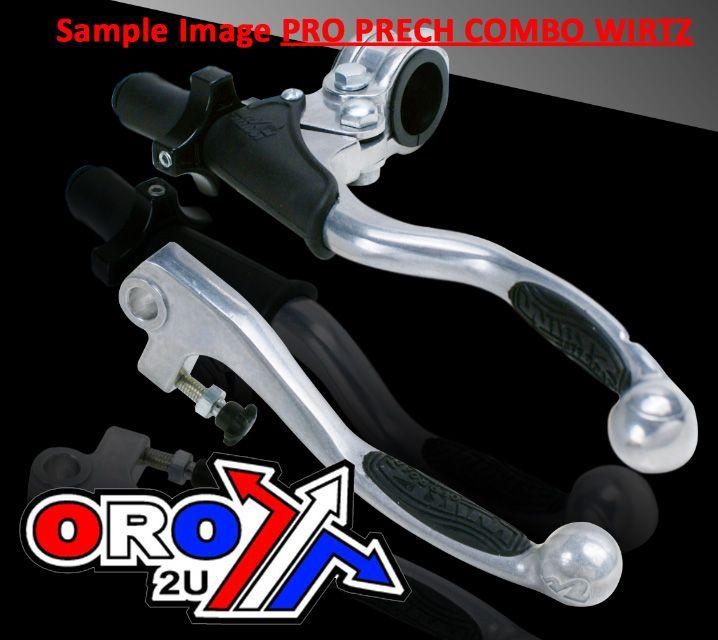 LEVER COMBO SET GRIP BLK 4-STK, WIRTZ 241-020 PRO PERCH CRF250/450 07-12