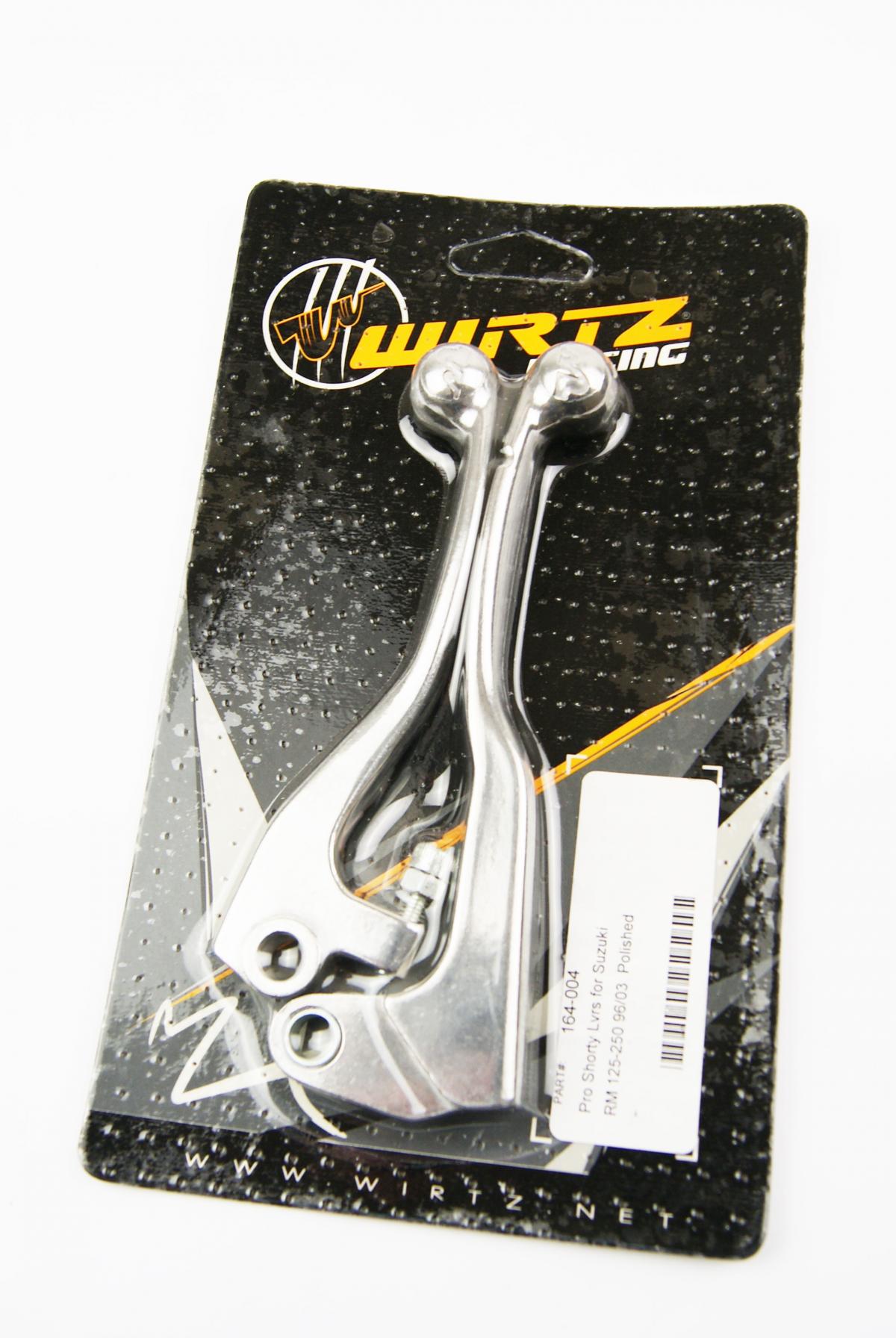 LEVER BLADE SET SHORT RM125/250 96-03, WIRTZ 164-004 CLUTCH & BRAKE