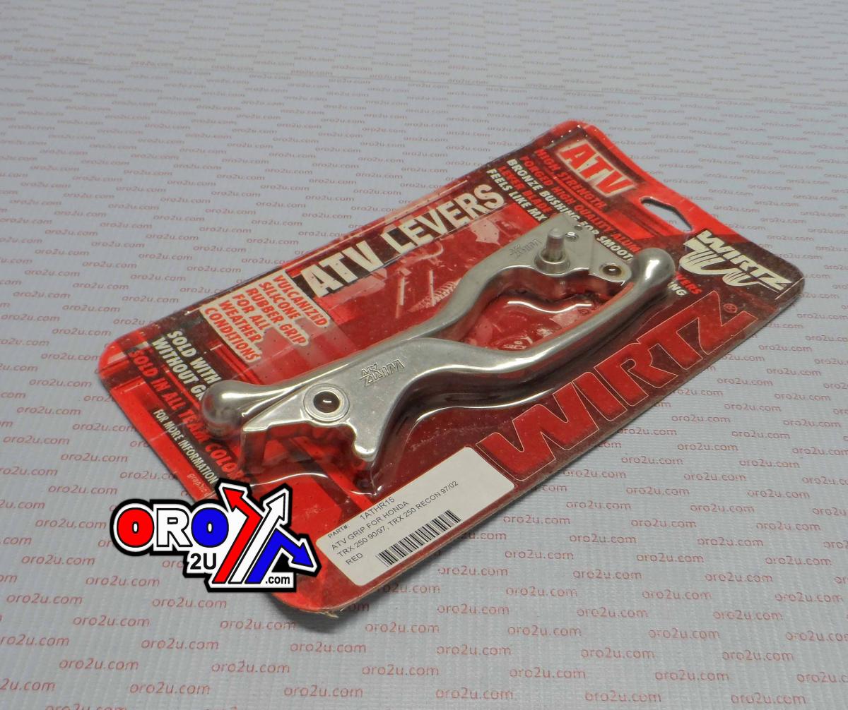 WIRTZ LEVER SET, GRIP RED TRX 200/250/300