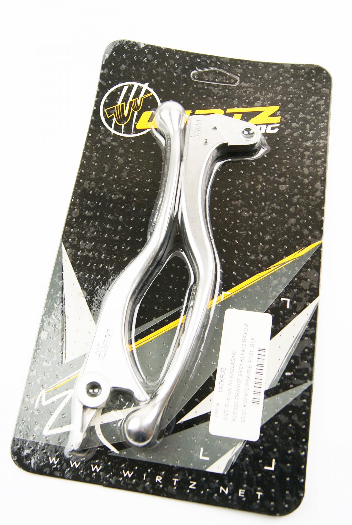 WIRTZ LEVER SET, GRIP BLK, KEF300 95-03, KLF300A/B 86-95, KLF300C 89-05, KVF300