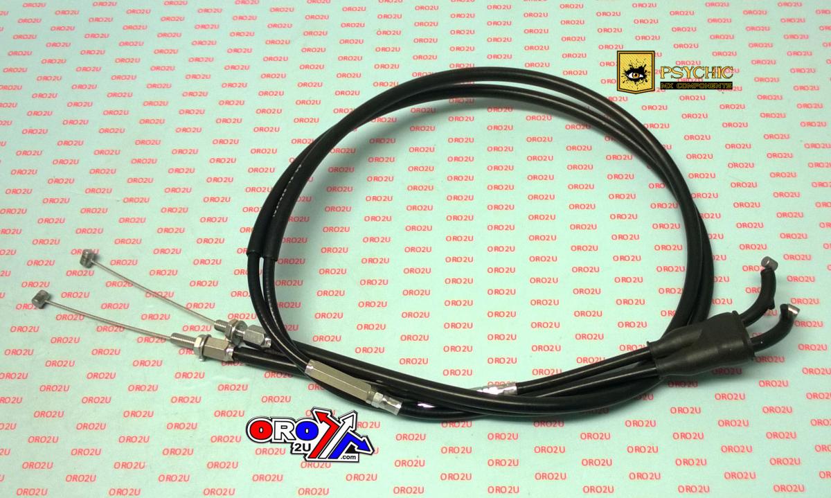 CABLE THROTTLE KXF250 11-12, 450 12 SET, PSYCHIC 103-428 THROTTLE SET