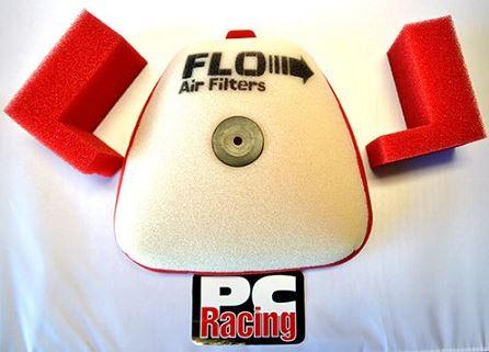AIR FILTER KIT 3PC YZF 250/450, PC RACING PCF10X, AIR FILTER & 2x INTAKE FILTER