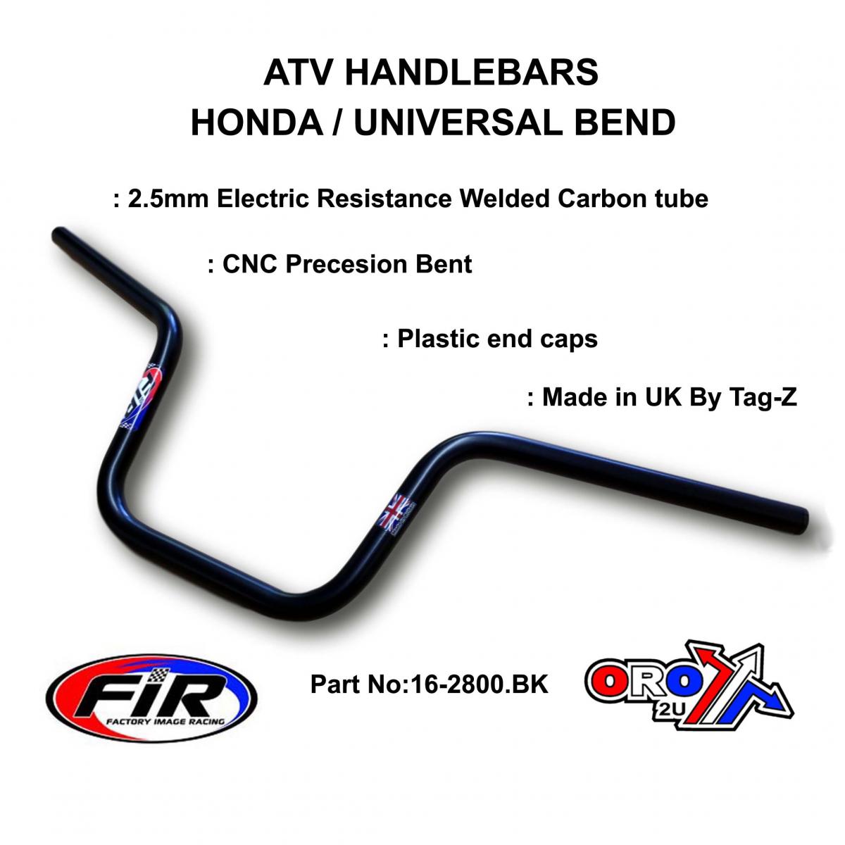 ATV STEEL HANDLEBAR 9 1/2", HONDA TRX420 07-14 OEM REF: 53100-HP5-600