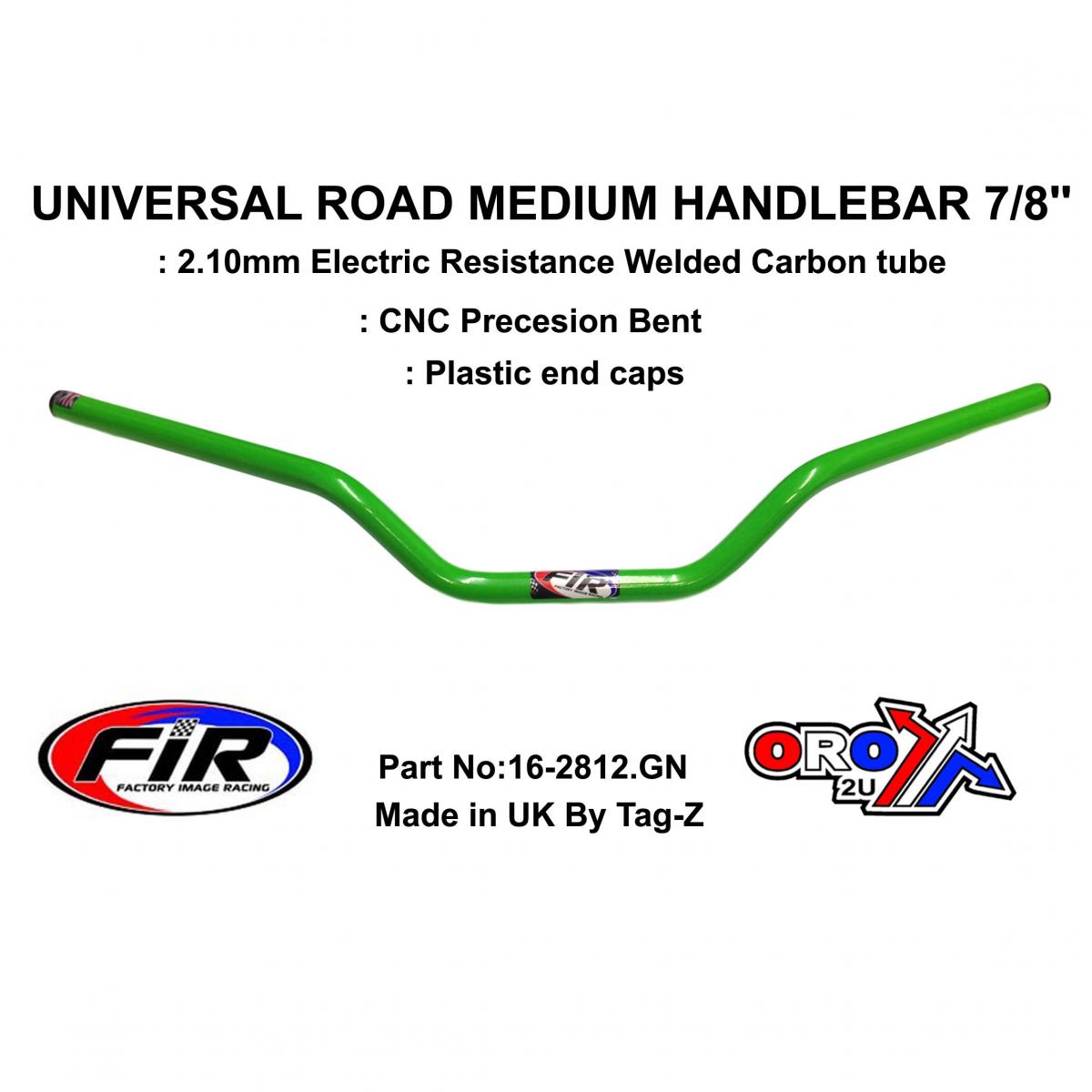 ROAD MEDIUM HANDLEBAR 7/8'', S/BIKE SPORTS UNIVERSAL GREEN, REN REF : 755-01