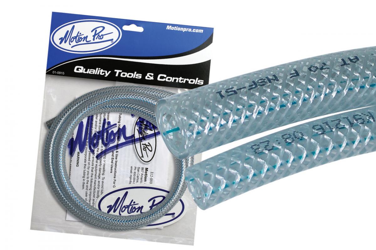 PIPE BRAIDED BORE 10 x OD 16, MOTION PRO 12-0061 CLEAR, MP12-0061
