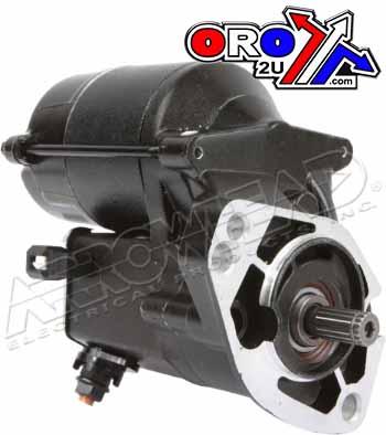 STARTER MOTOR HD 1.2 KW 89-06, HARLEY DAVIDSON, BLACK, ARROWHEAD SHD0006