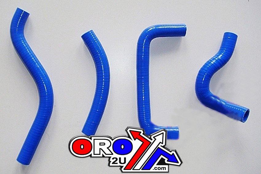HOSE KIT/4 SUZUKI RMZ450 05-06 BLUE, Silicone RADIATOR PIPE SET