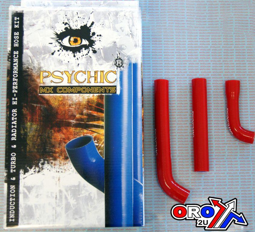 HOSE KIT/3 GAS GAS TRIAL RED PSYCHIC MX-10045RD SILICONE RADIATOR HOSE TXT PRO