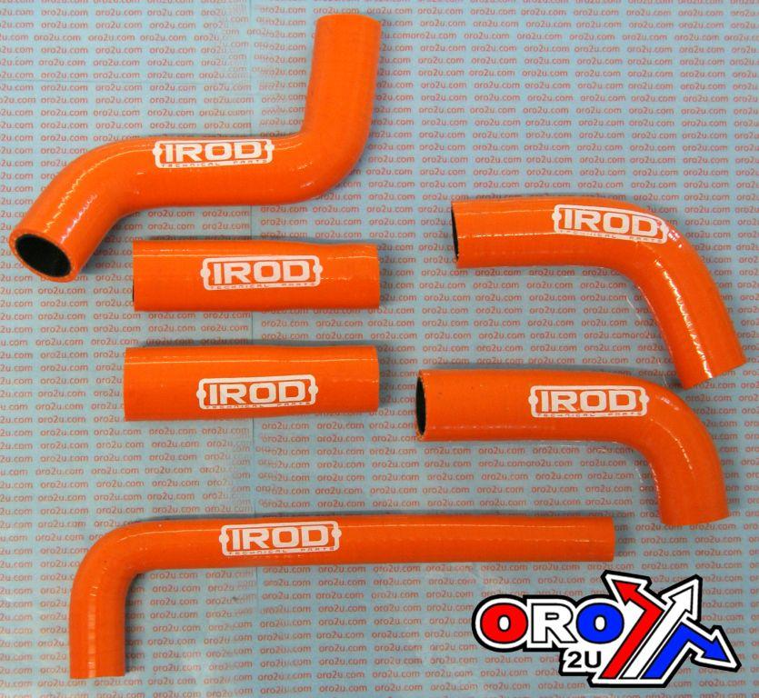 HOSE SET/6 EXC450-525 ORANGE SILICONE RADIATOR 04-07 KTM
