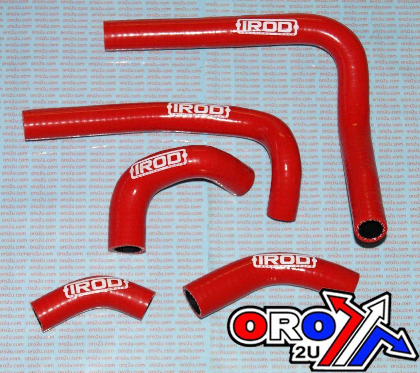 HOSE KIT/5 HONDA CR250 03-07, SILICONE RADIATOR RED, IROD 010004