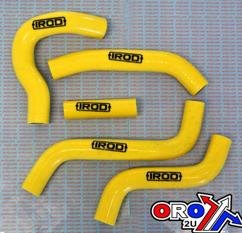 HOSE SET/5 SUZUKI RMZ450 07 YELLOW, SILICONE RADIATOR SUZUKI, IROD 010033