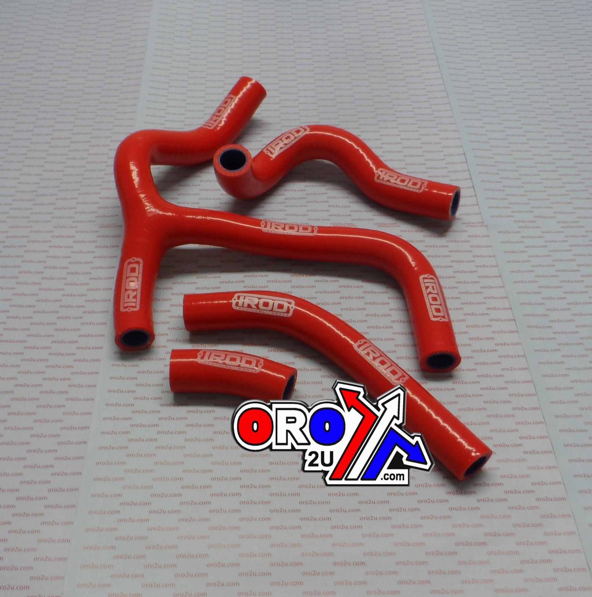 HOSE KIT HONDA CRF450R 15-16, SILICONE RADIATOR RED, IROD