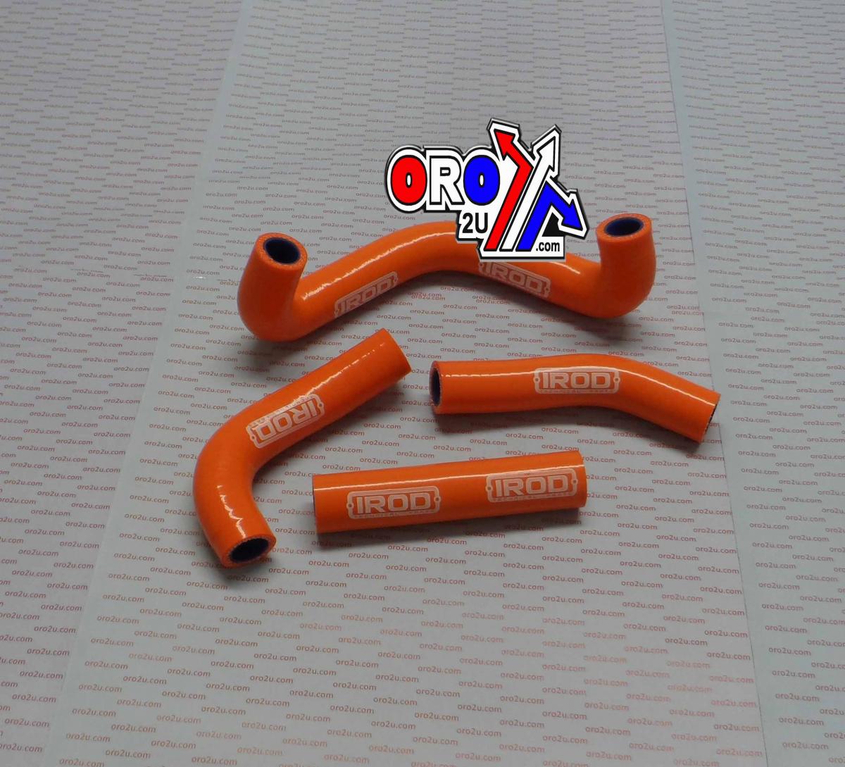 HOSE KIT KTM SX50 09-12, SILICONE RADIATOR ORANGE, IROD 010064