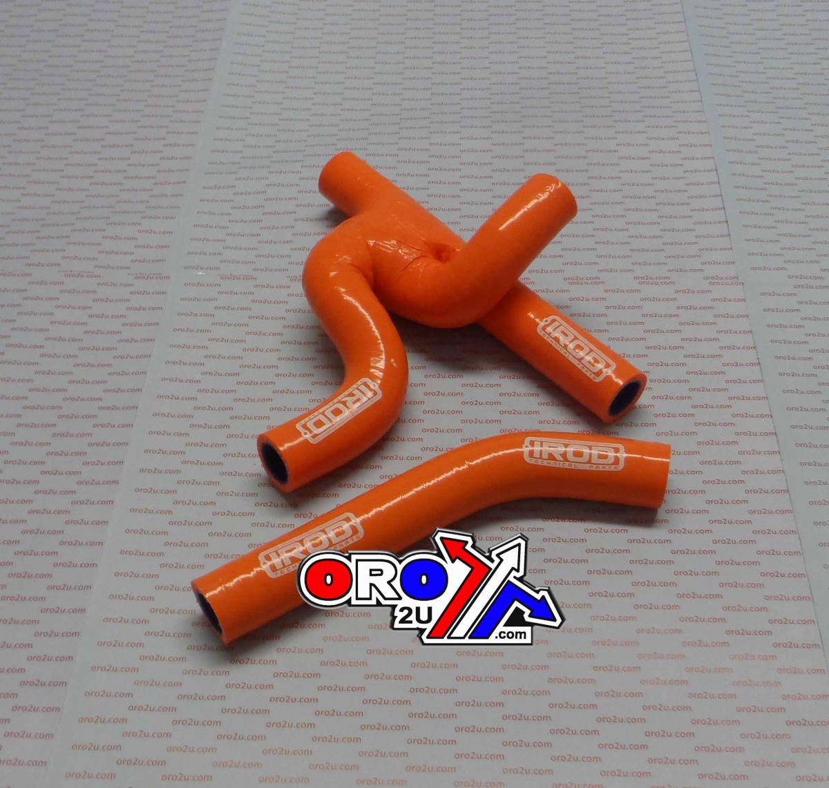 HOSE KIT KTM EXC125 08-11, SILICONE RADIATOR ORANGE, IROD 010074