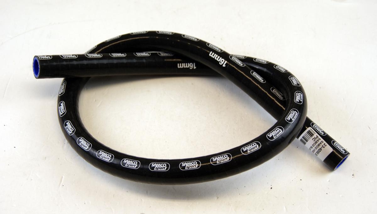 SILICONE HOSE 16MM 1 METER, BLACK, UNIVERSAL AIR, WATER, INTAKE