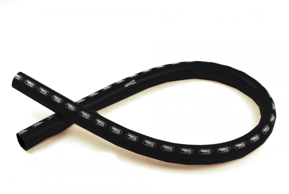 SILICONE HOSE 22MM 1 METER, BLACK, UNIVERSAL AIR, WATER, INTAKE