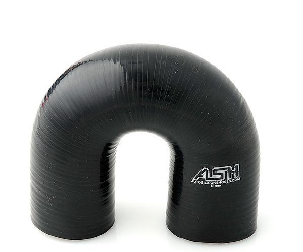 SILICONE HOSE 22MM 180 BEND, BLACK, UNIVERSAL AIR, WATER, INTAKE