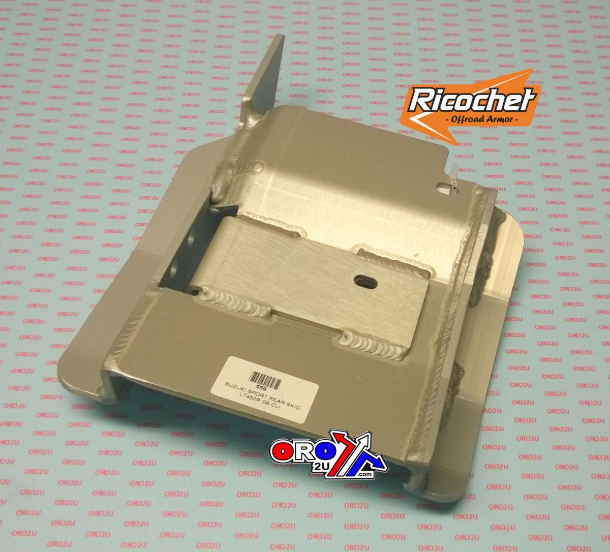 REAR SKID PLATE, SUZUKI LT450R 06-09