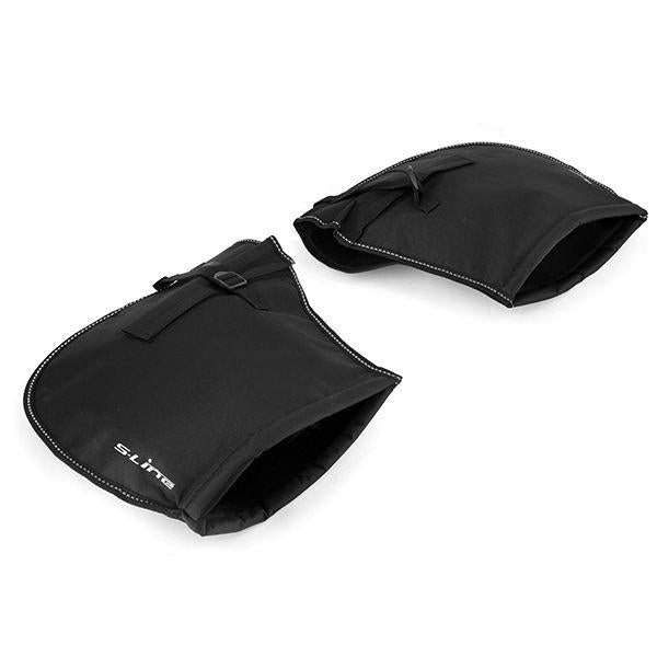 UNIVERSAL HANDLEBAR MUFFS, 100% POLYESTER COATING & FAUX WOOL