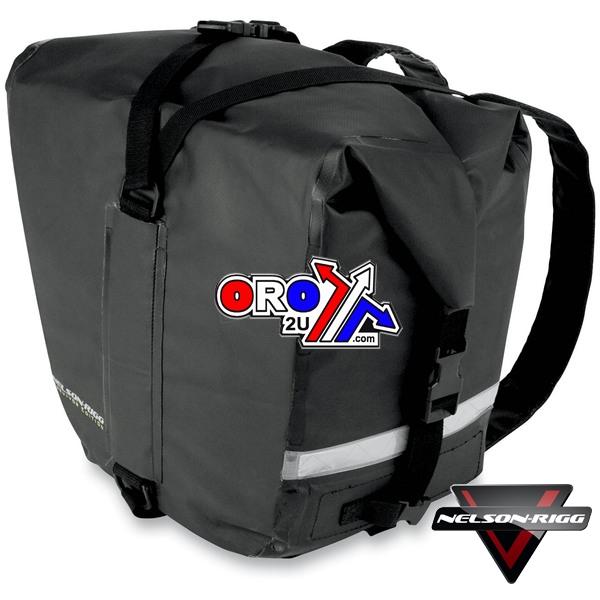 SADDLEBAGS ADVENTURE DRY, NELSON-RIGG SE-2050-BLK, Holds 27.53 liters per side