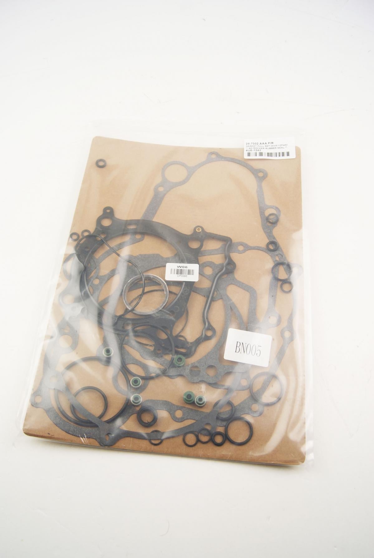 GASKET FULL SET YAMAHA YZ-F450 03-05, ** NO ROCKER SEALS **