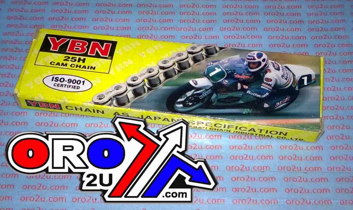 CAM CHAIN YBN 25H 100 LINK, HONDA ATC185 80-83, ATC200 81-87, TRX200 84-97