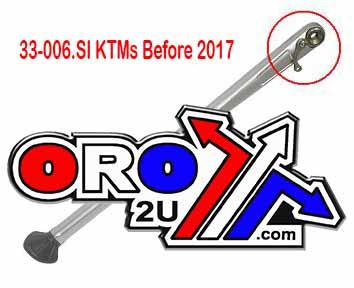 SIDE STAND ALUM. SILVER, KTM 08-15 150-530 XC/EXC