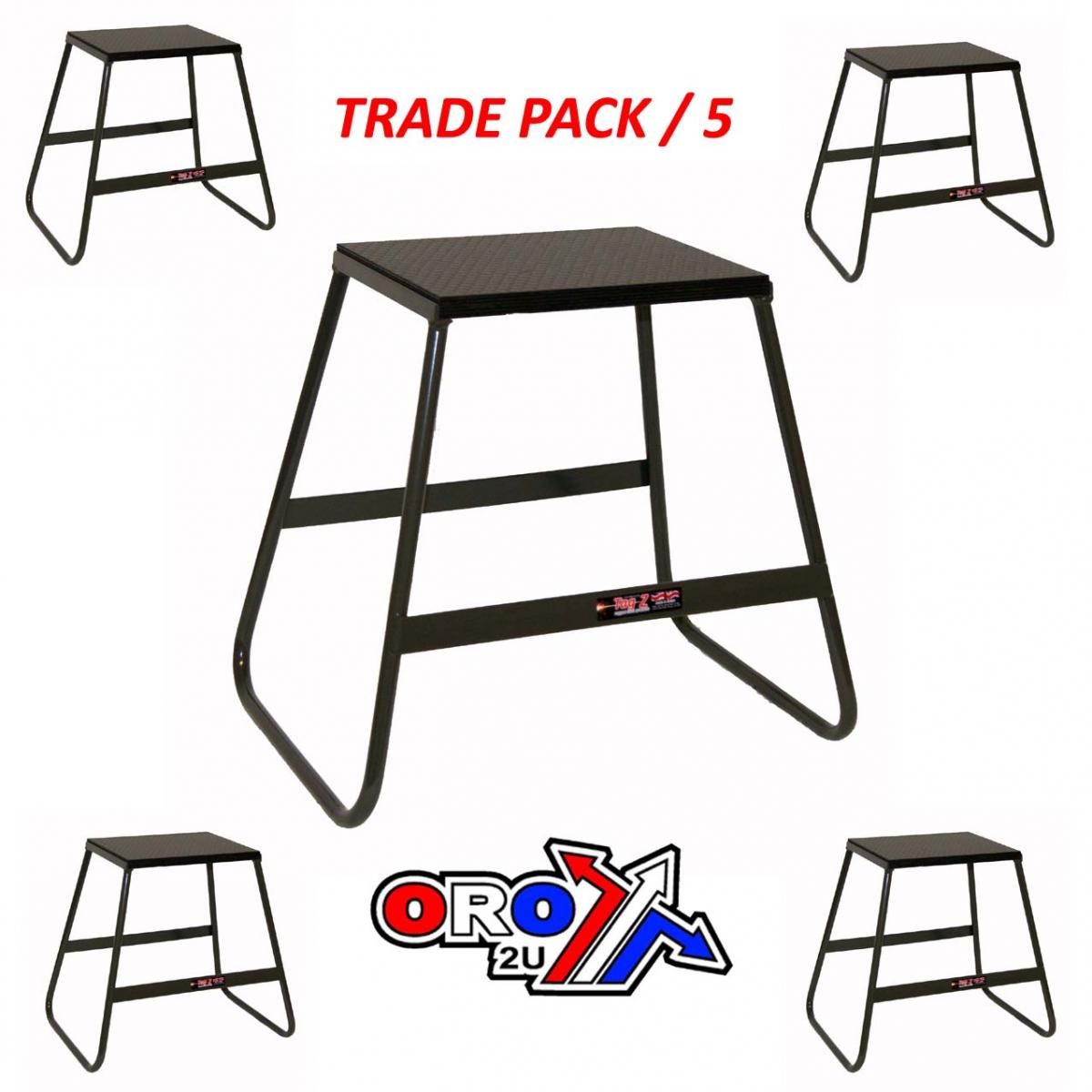PACK 5 BIKE STANDS GREY, 440mm TALL, LIGHT WEIGHT, MX