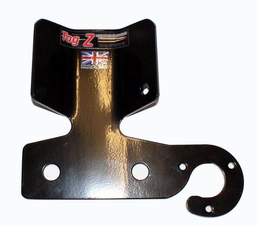 5MM HEAVY DUTY PLATE SINGLE BLACK, TOW BAR BUMPER PROTECTOR PLATE
