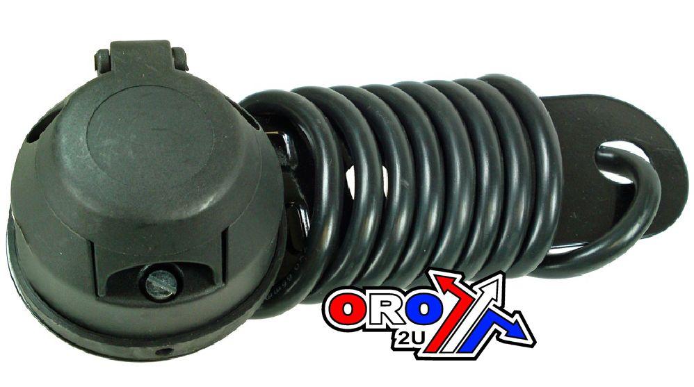 7 PIN PREWIRED SOCKET + PLATE, TRAILER SOCKET TOW / EACH