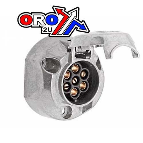 SOCKET 7 PIN METAL - FEMALE, ZINC PLATED / HD / EACH