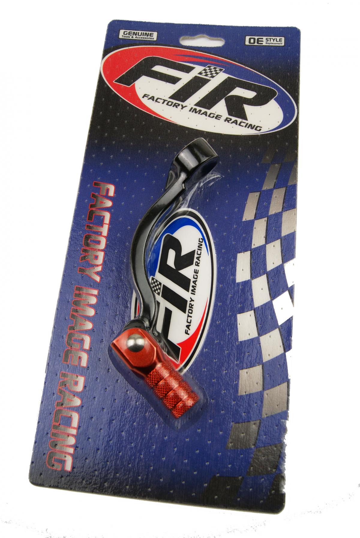 GEAR LEVER KTM 125 17-22, FORGED ALLOY, FIR BRAND, BLACK/ORANGE