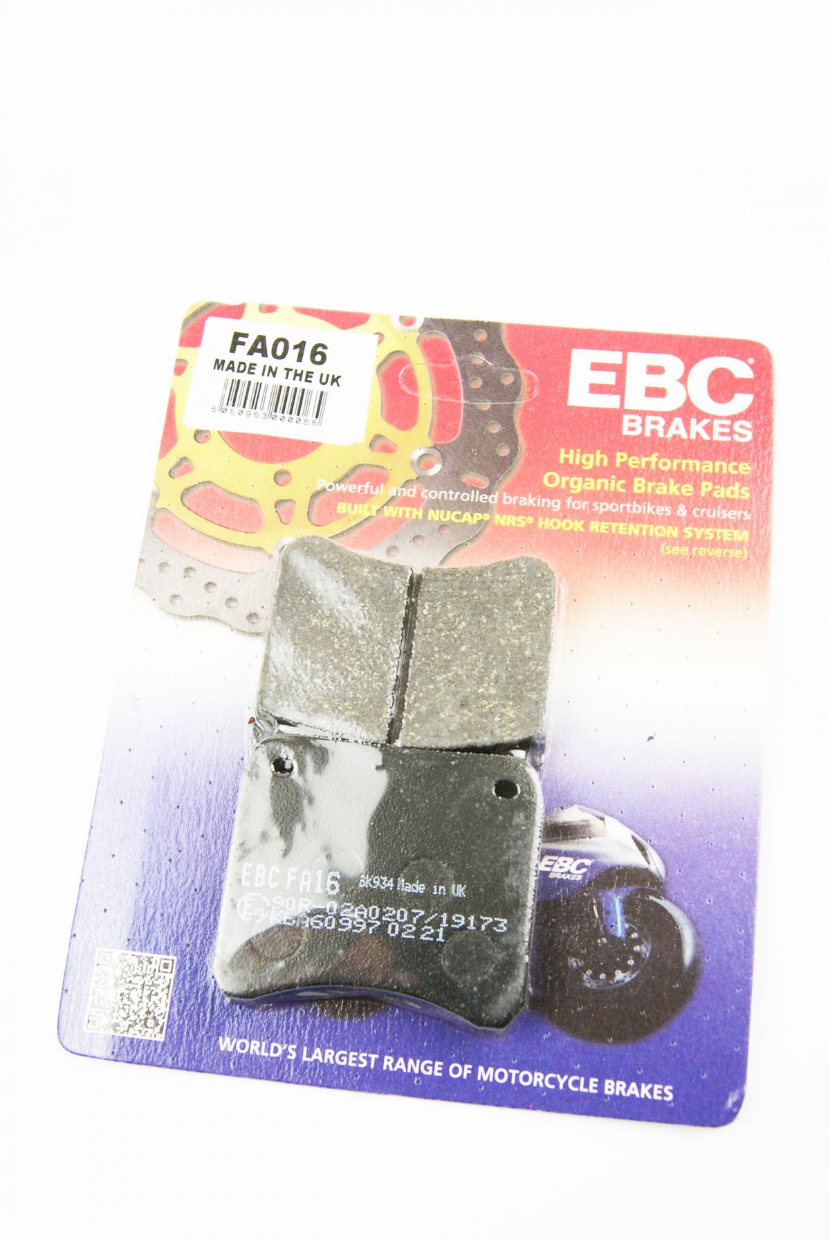 BRAKE PADS FA016 EBC