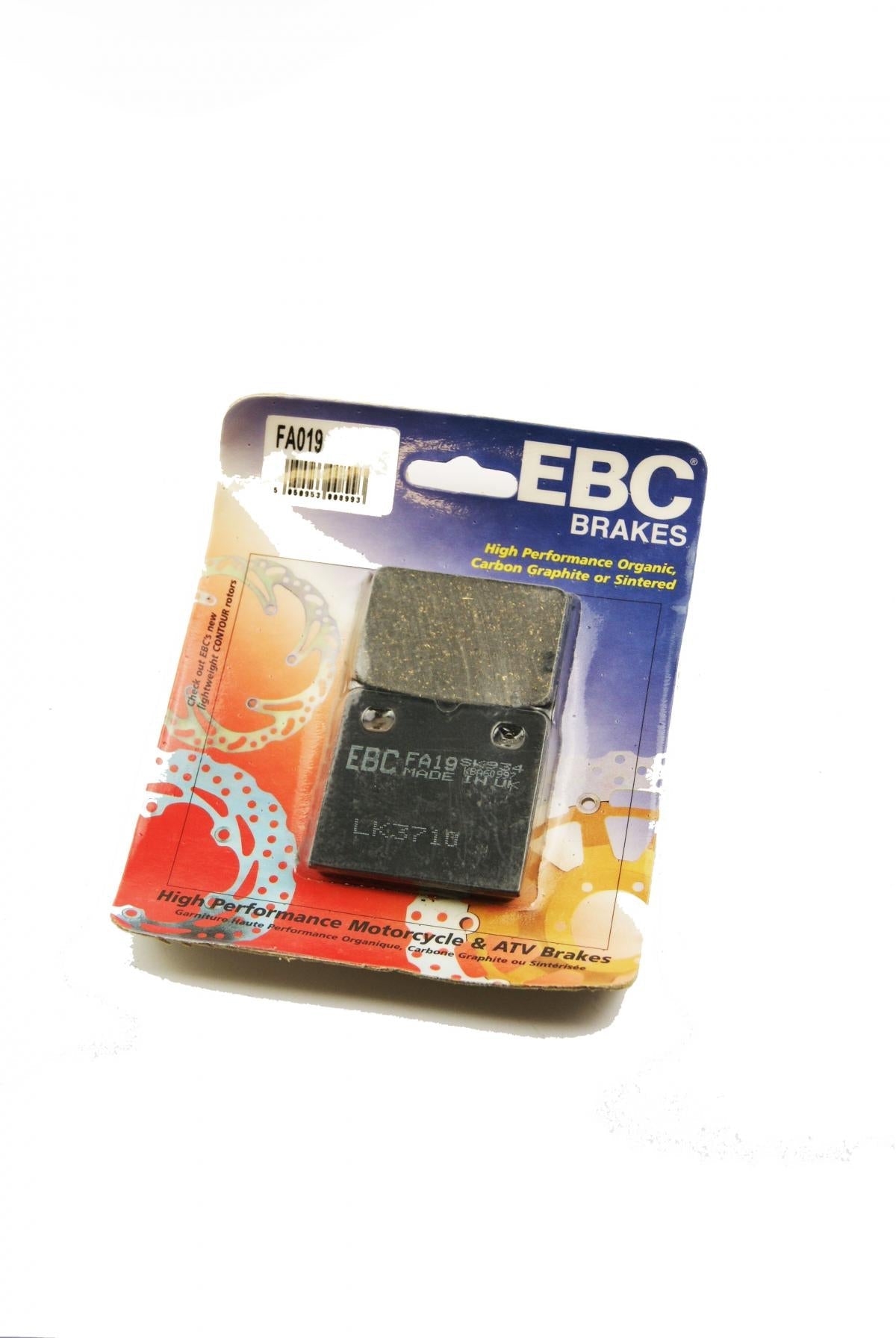BRAKE PADS SEMI-METAL, EBC FA19 / FA019