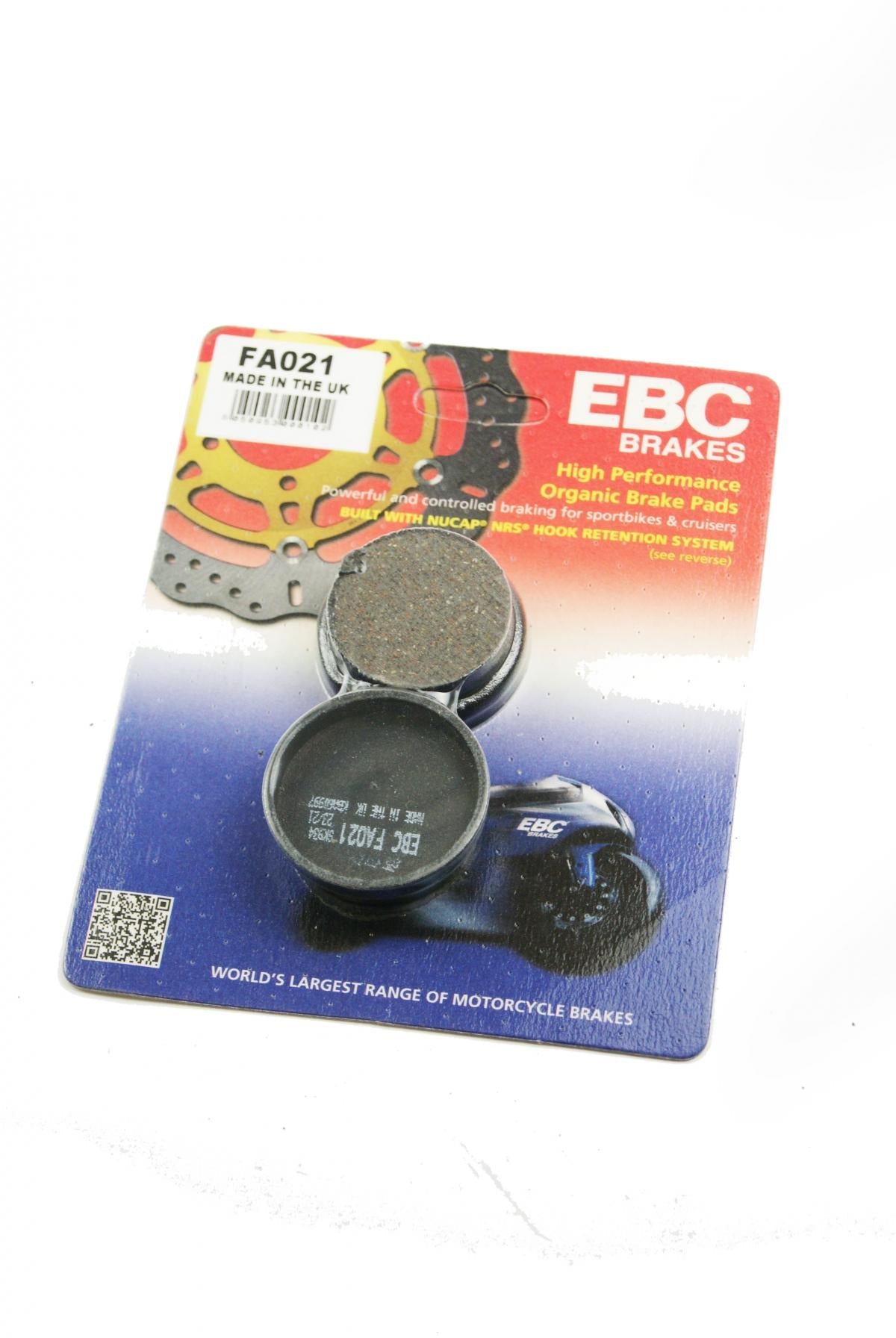 BRAKE PADS DISC SEMI-METAL EBC FA021 / FA21 YFM ATV