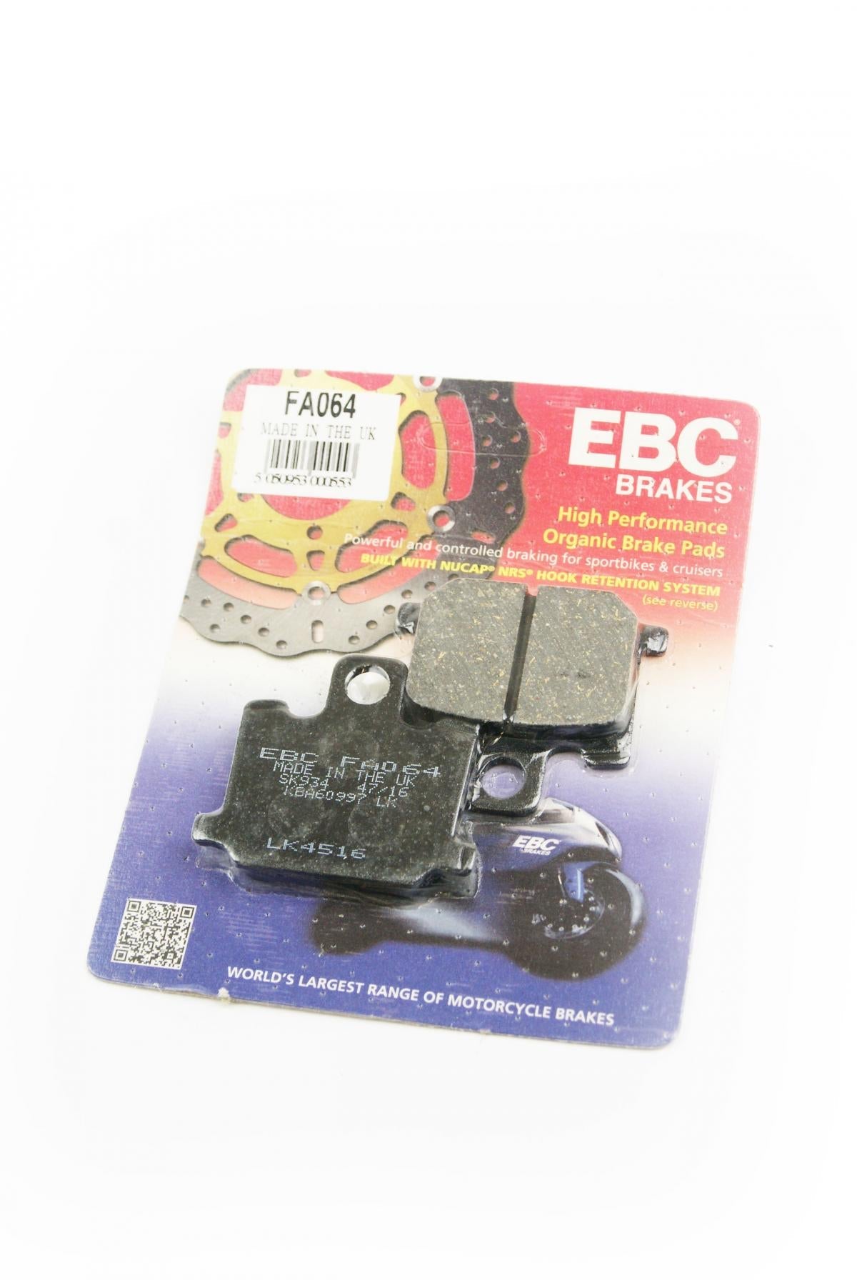 BRAKE PADS DISC EBC FA064, FA064