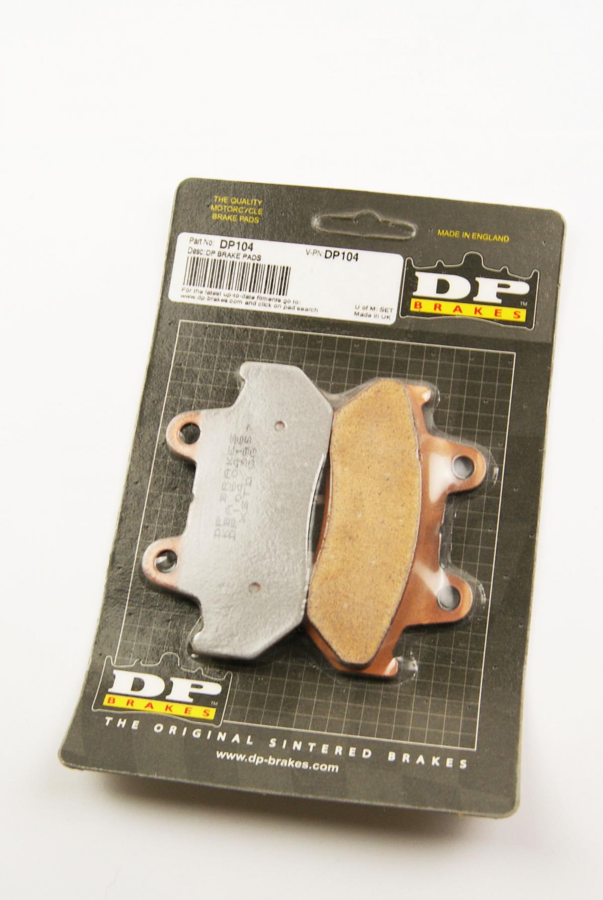 BRAKE PADS SINTERED DP BRAKES, DP104 Premium 41-104.H.DP, FA69/2