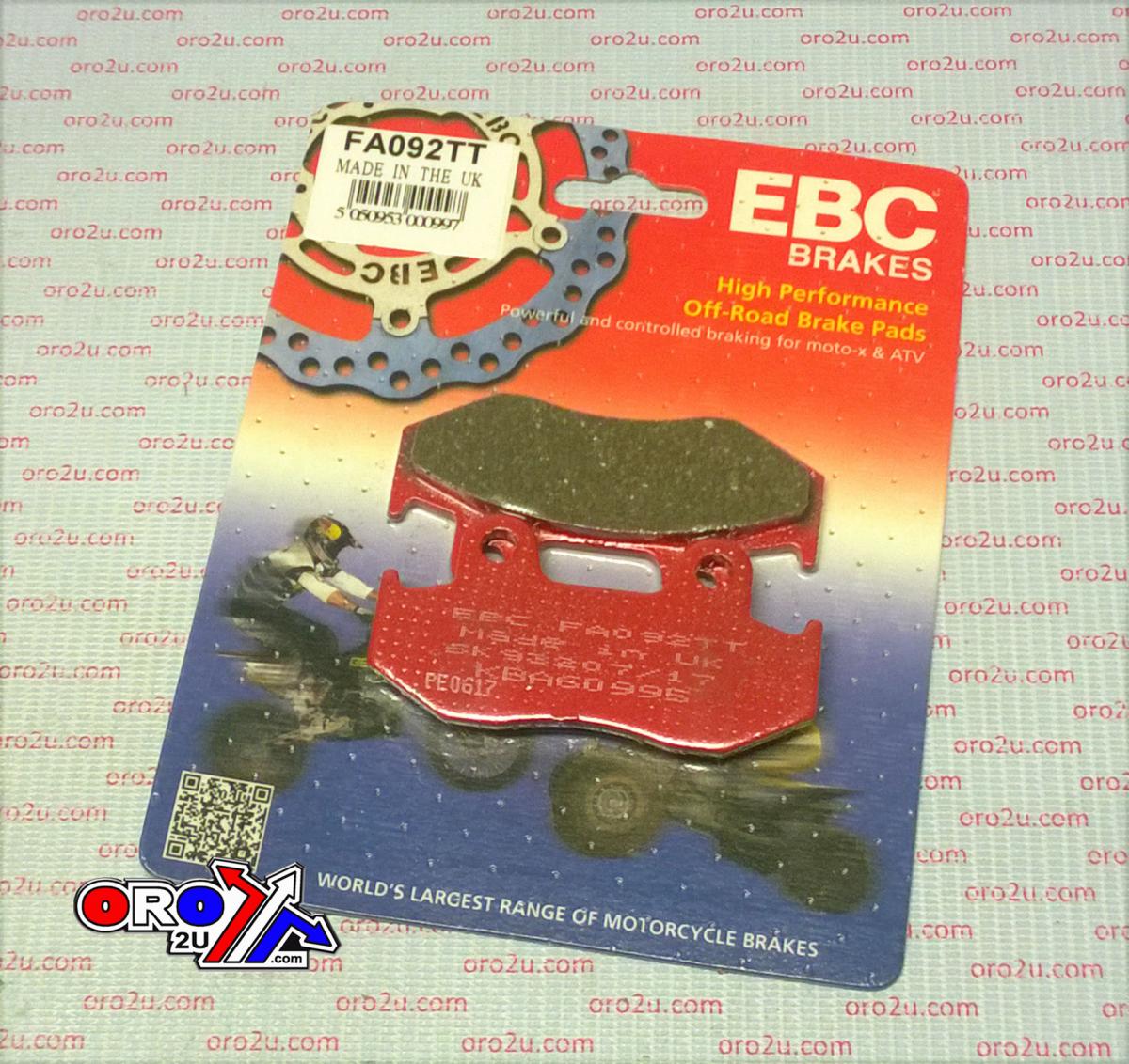 BRAKE PADS EBC FA92TT, Made in the UK, FA092