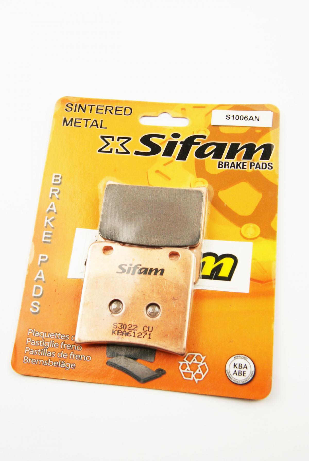 BRAKE PADS DISC SINTERED METAL, SIFAM S1006AN, FA103
