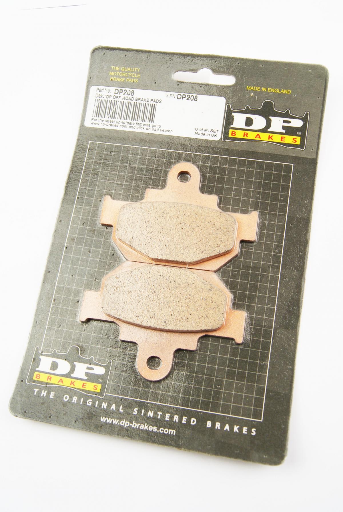 BRAKE PADS SINTERED DP BRAKES, BP208 Premium 41-208.H.DP, FA106