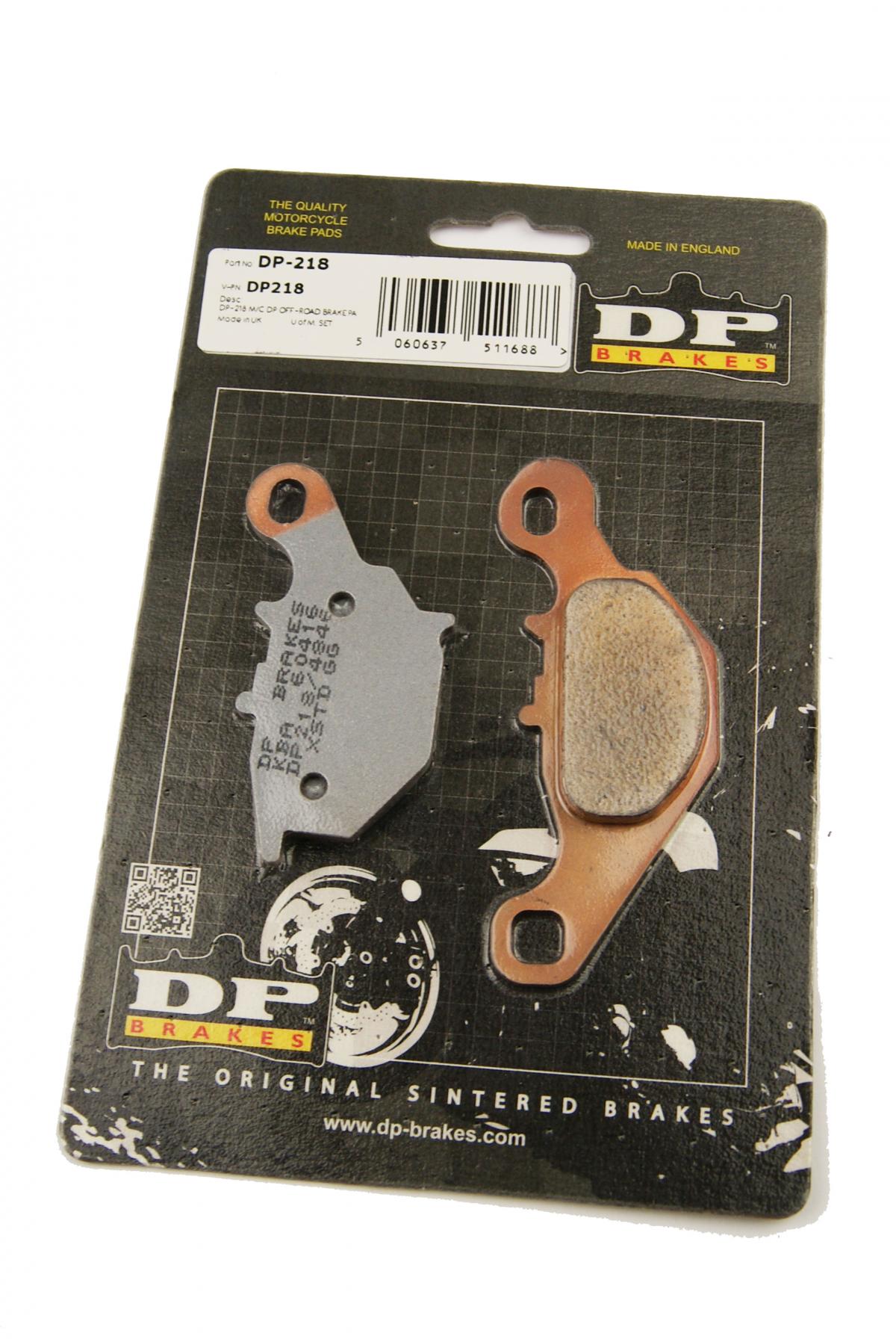 BRAKE PADS SINTERED DP BRAKES, DP218 HARD 41-218.H.DP GOLD, FA230