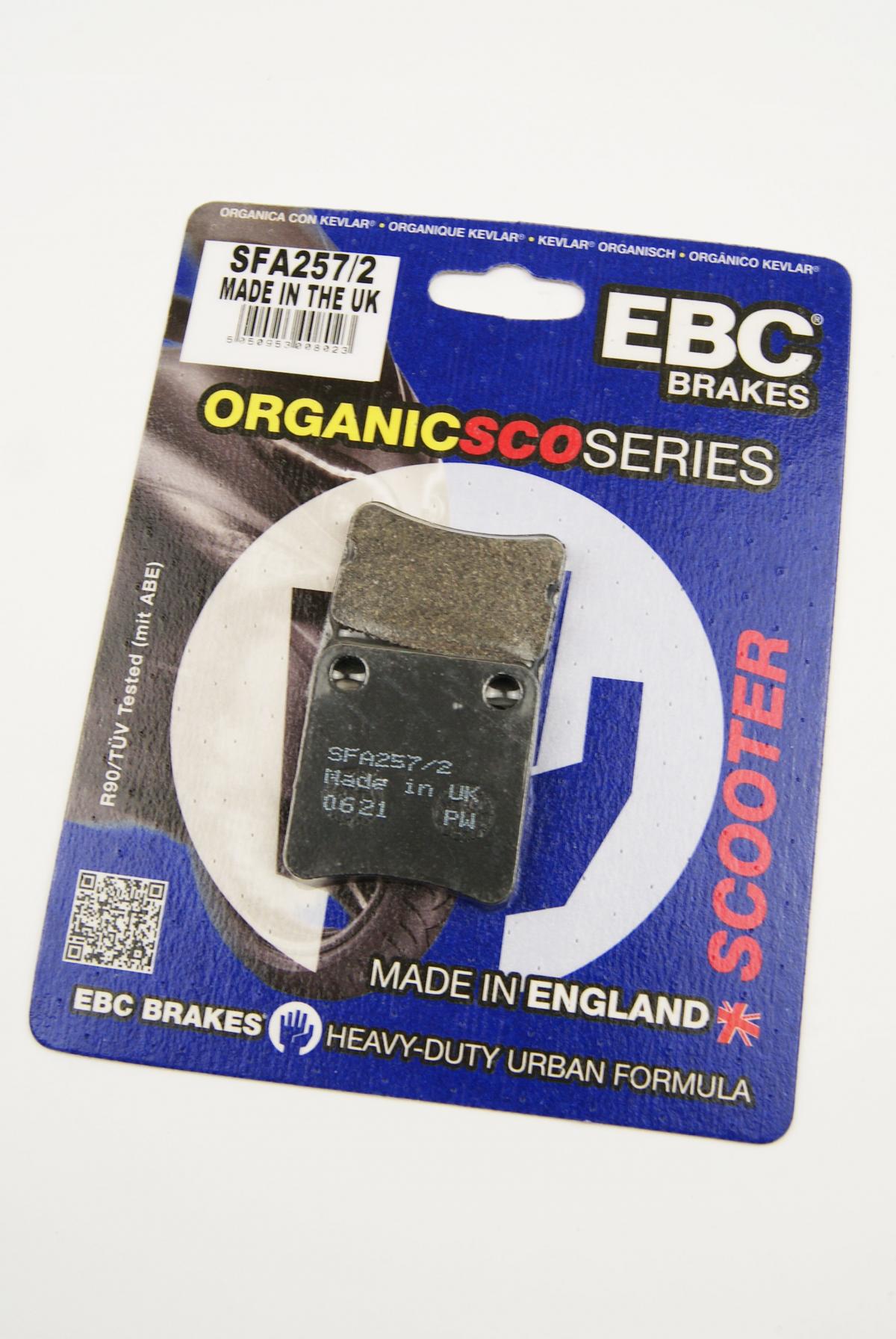 BRAKE PADS SFA257/2 EBC, EBC SFA257/2, 06436 MCT 006