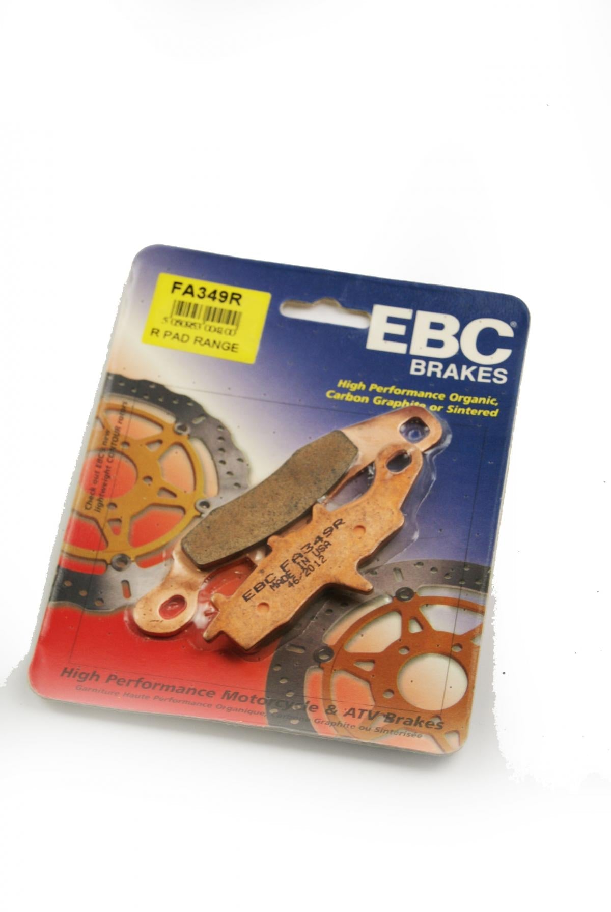 BRAKE PADS SINTERED EBC FA349R, RACING GOLD 41-326.H.EBC, FA258/FA349