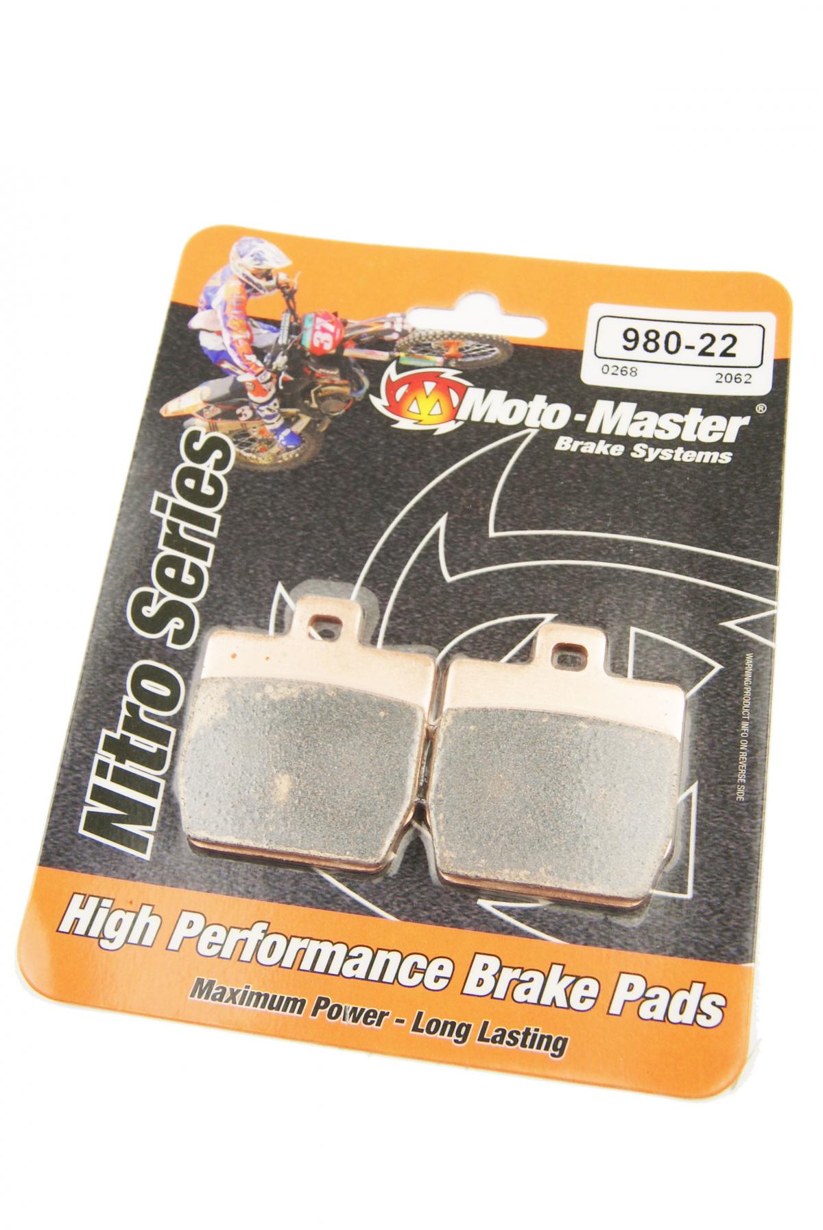 BRAKE PADS SINTERED NITRO, MOTO-MASTER 098022, FA268
