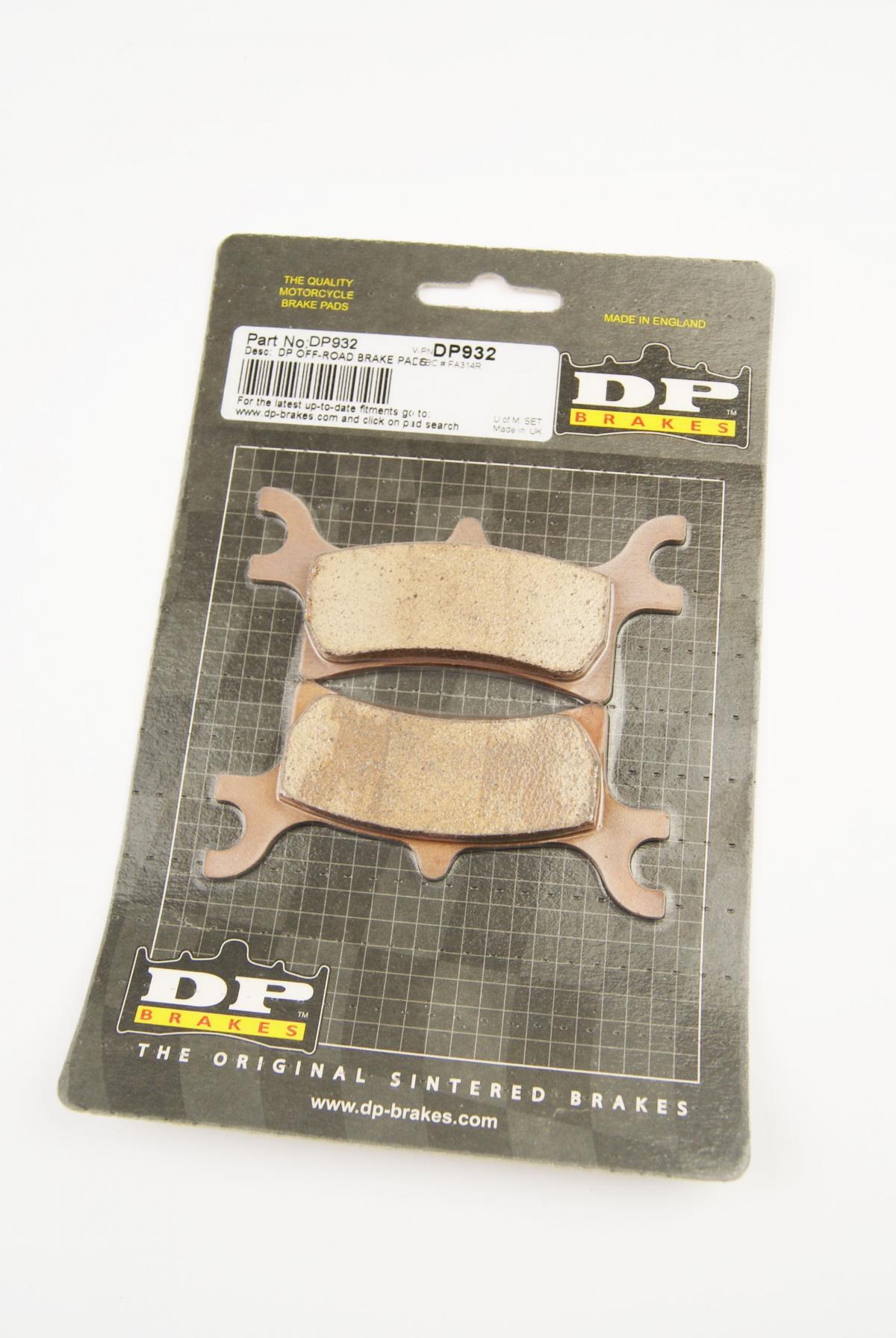 BRAKE PADS DP BRAKES HARD, DP932 Premium Sintered, FA314
