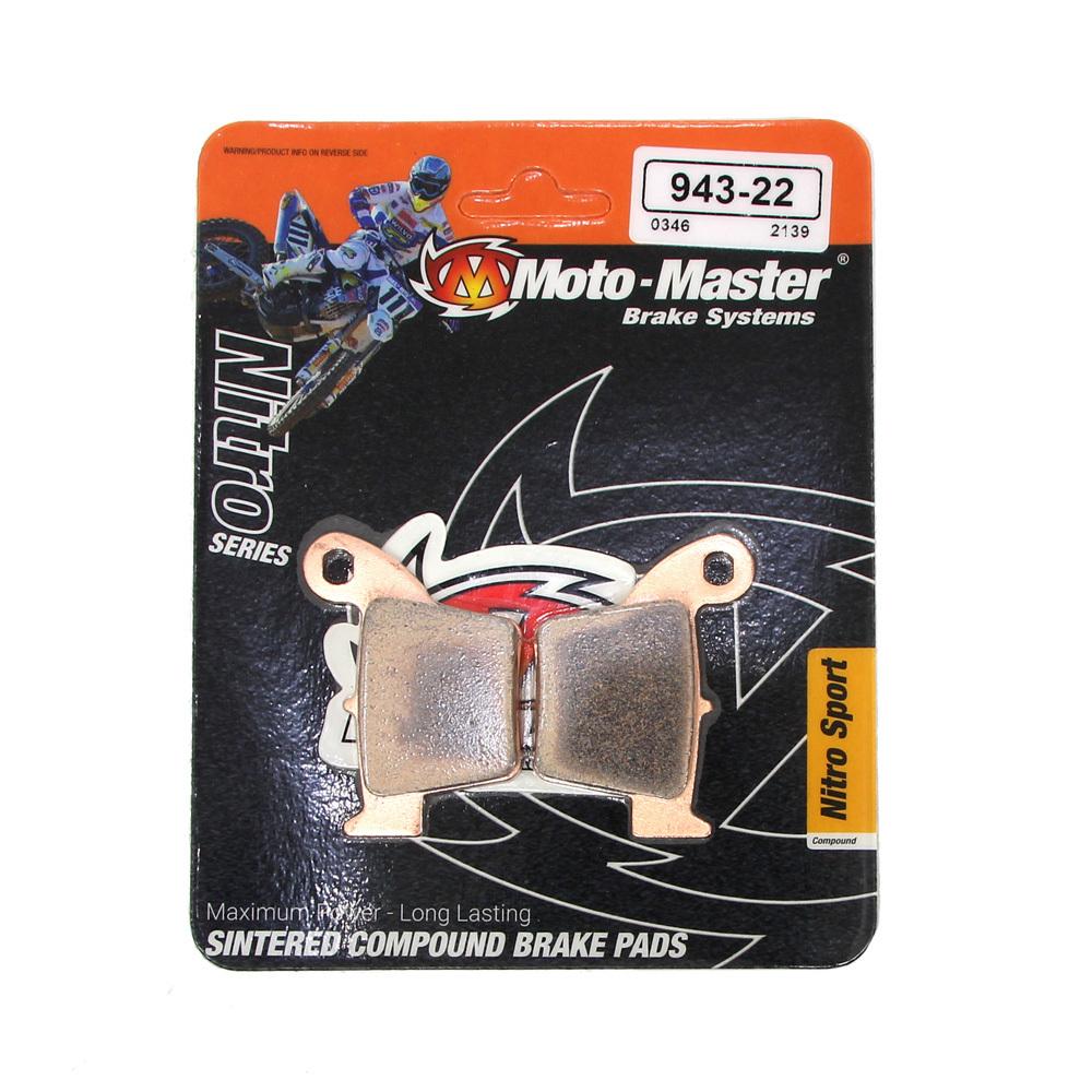 BRAKE PADS SINTERED NITRO, MOTO-MASTER 094322, 39-346, FA346