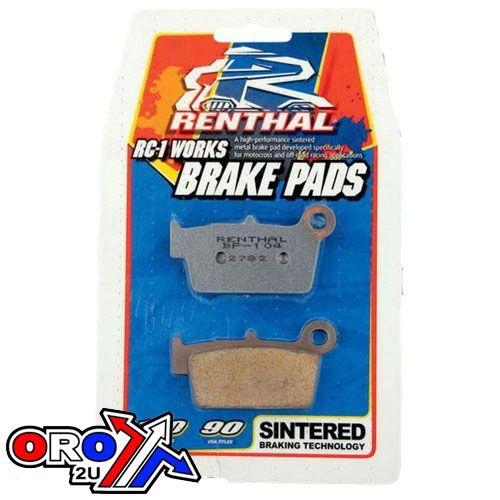 BRAKE PADS SINTERED RC-1, RENTHAL BP-104, BP104 WORKS, FA367