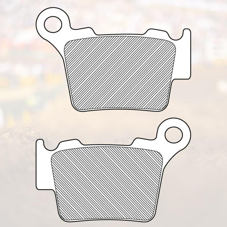 BRAKE PADS SINTERED RC-1, RENTHAL BP-108, BP108 WORKS, FA368, 41-935.H.REN