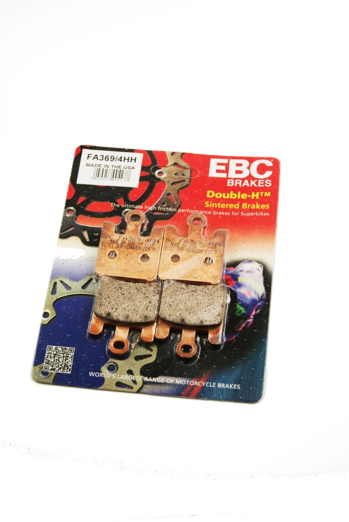 BRAKE PADS SINTERED METAL HH, EBC FA369/4HH SET/4 PCS
